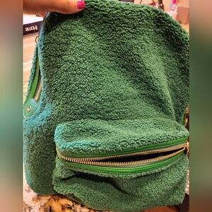 Stoney Clover Lane Green Sherpa Backpack